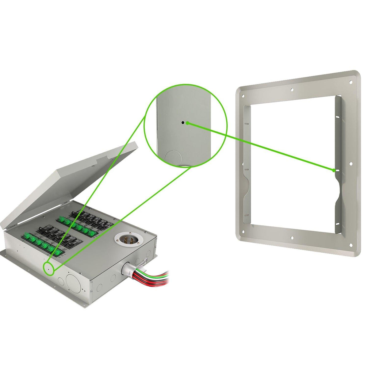 Nature's Generator 12-Circuit Power Transfer Switch Flush Mount Nature's Generator