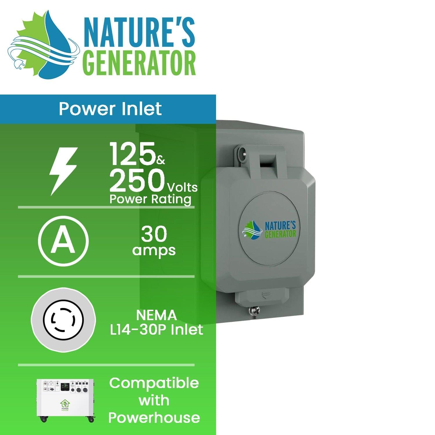 Nature's Generator 30A Power Inlet Box Nature's Generator