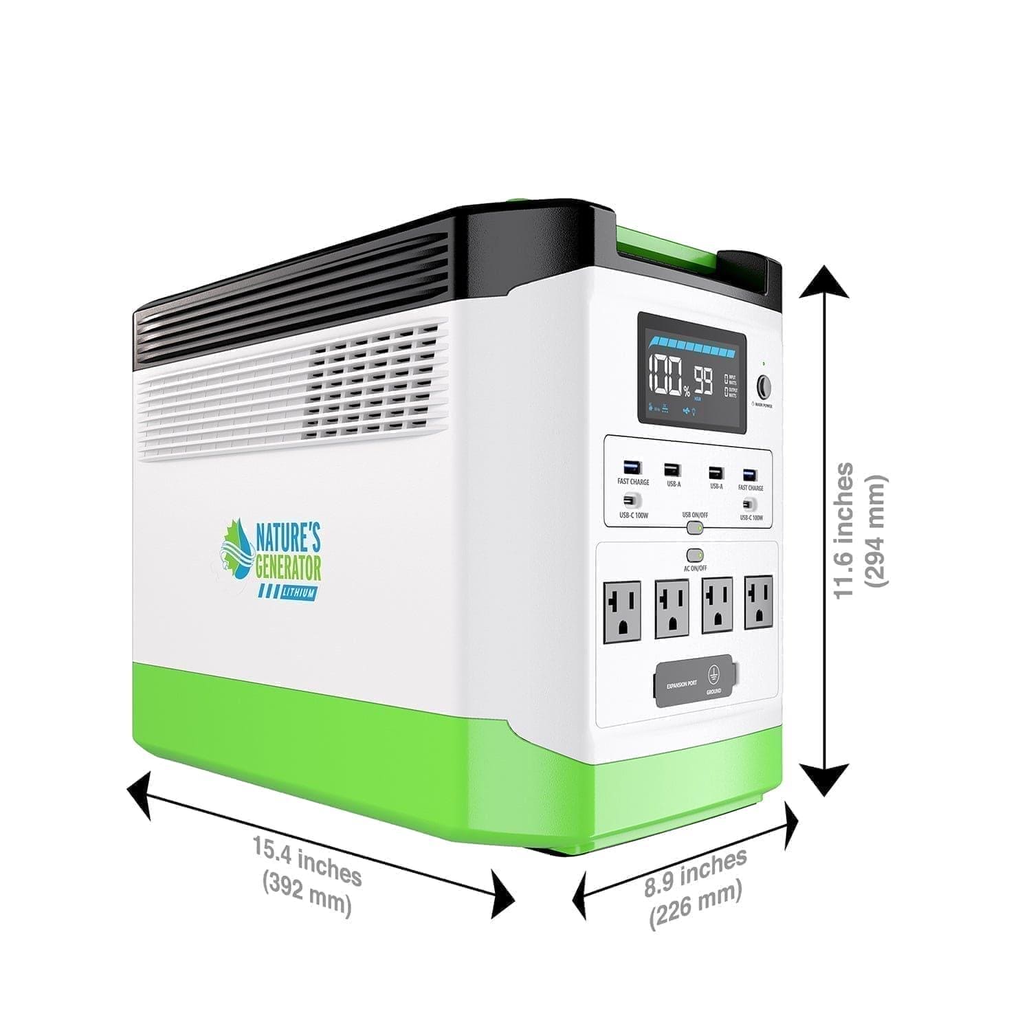 Nature's Generator Lithium 1800 Power Station Nature's Generator