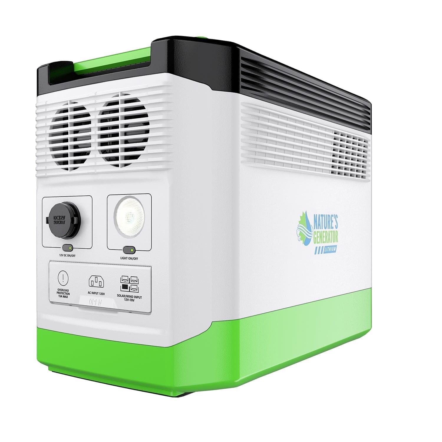 Nature's Generator Lithium 1800 Solar Generator and Transfer Switch Nature's Generator