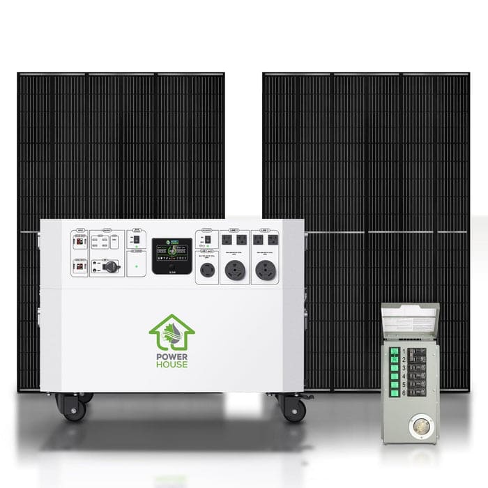 Nature’s Generator Powerhouse with Solar Panel and Transfer Switch Nature's Generator