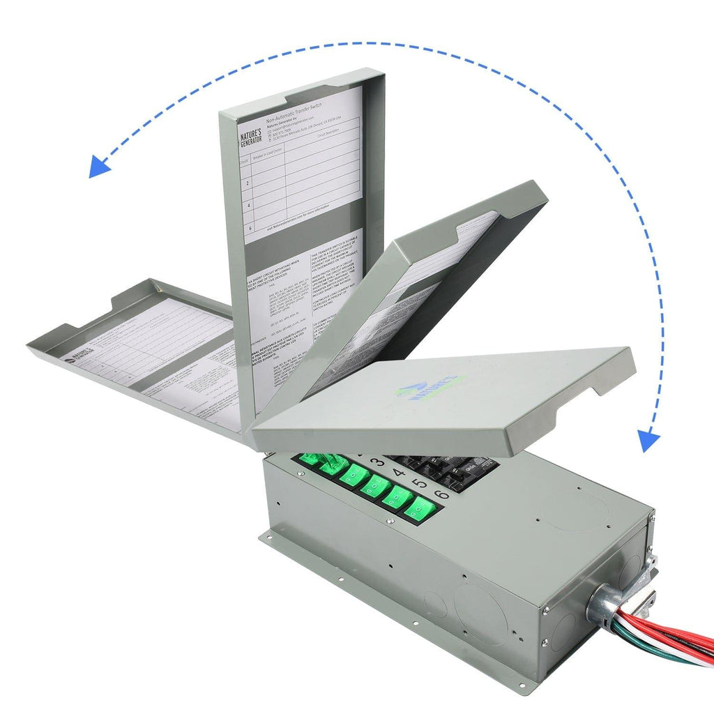 Nature’s Generator Powerhouse with Solar Panel and Transfer Switch Nature's Generator