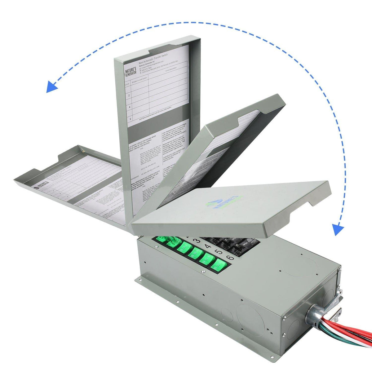 Nature’s Generator Powerhouse with Solar Panel and Transfer Switch Nature's Generator