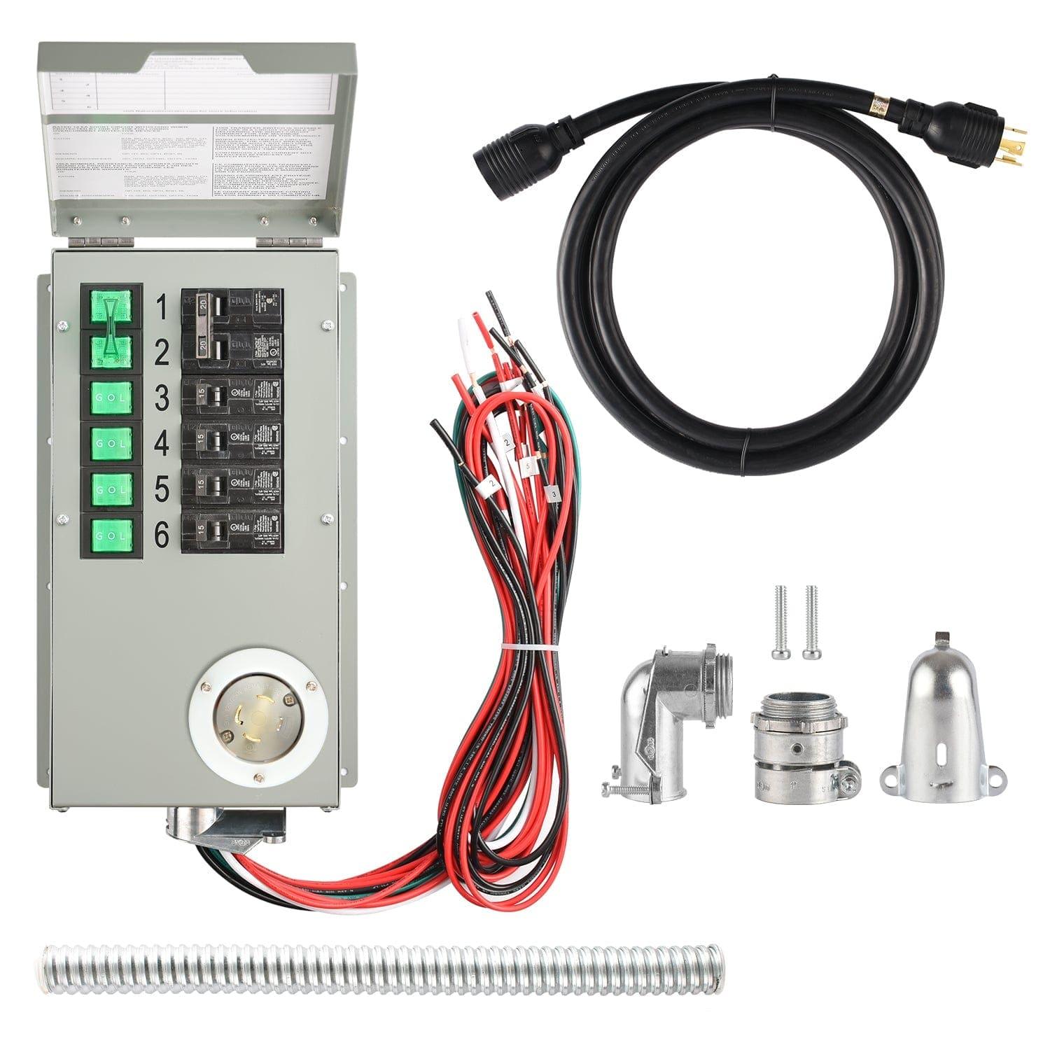 Nature’s Generator Powerhouse with Solar Panel and Transfer Switch Nature's Generator