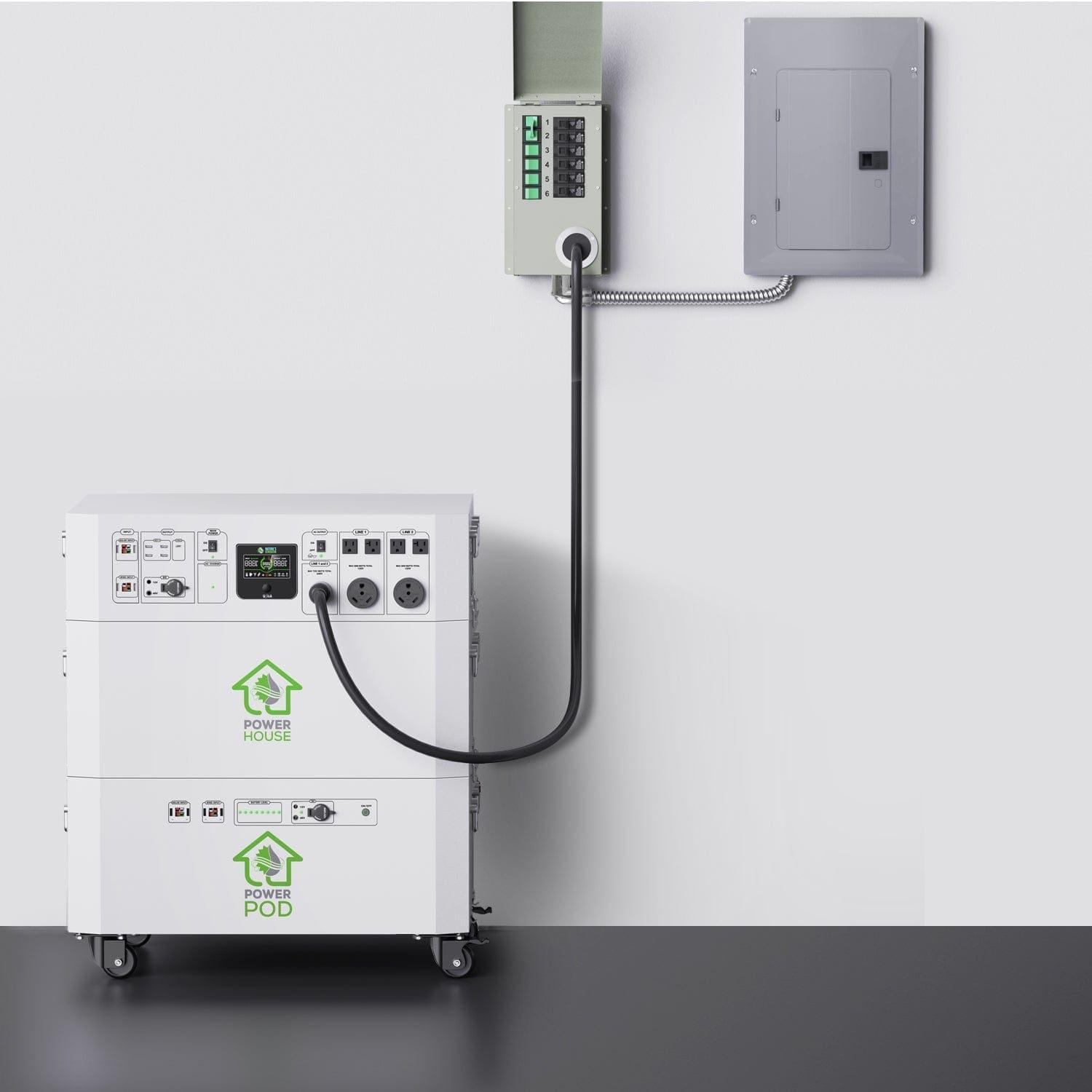 Nature’s Generator Powerhouse with Solar Panel and Transfer Switch Nature's Generator