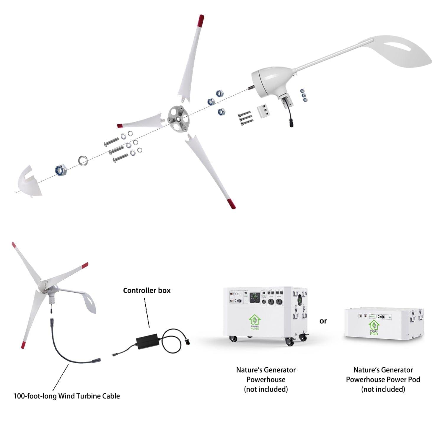 Nature’s Generator Powerhouse Solar and Wind Generator Nature's Generator