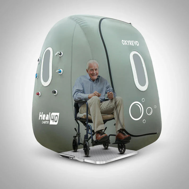 OxyRevo Wheelchair Heal 40 1.4ATA Portable Hyperbaric Chamber LifeMed USA
