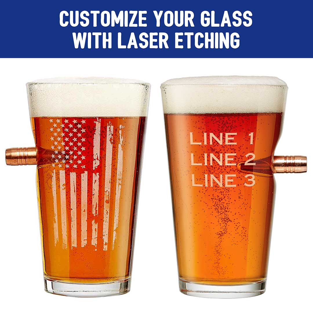 Patriotic Pint Glass - 16oz BenShot
