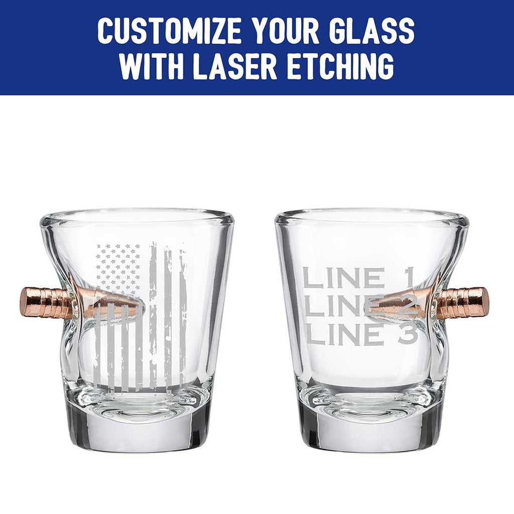 Patriotic Shot Glass - 2oz BenShot