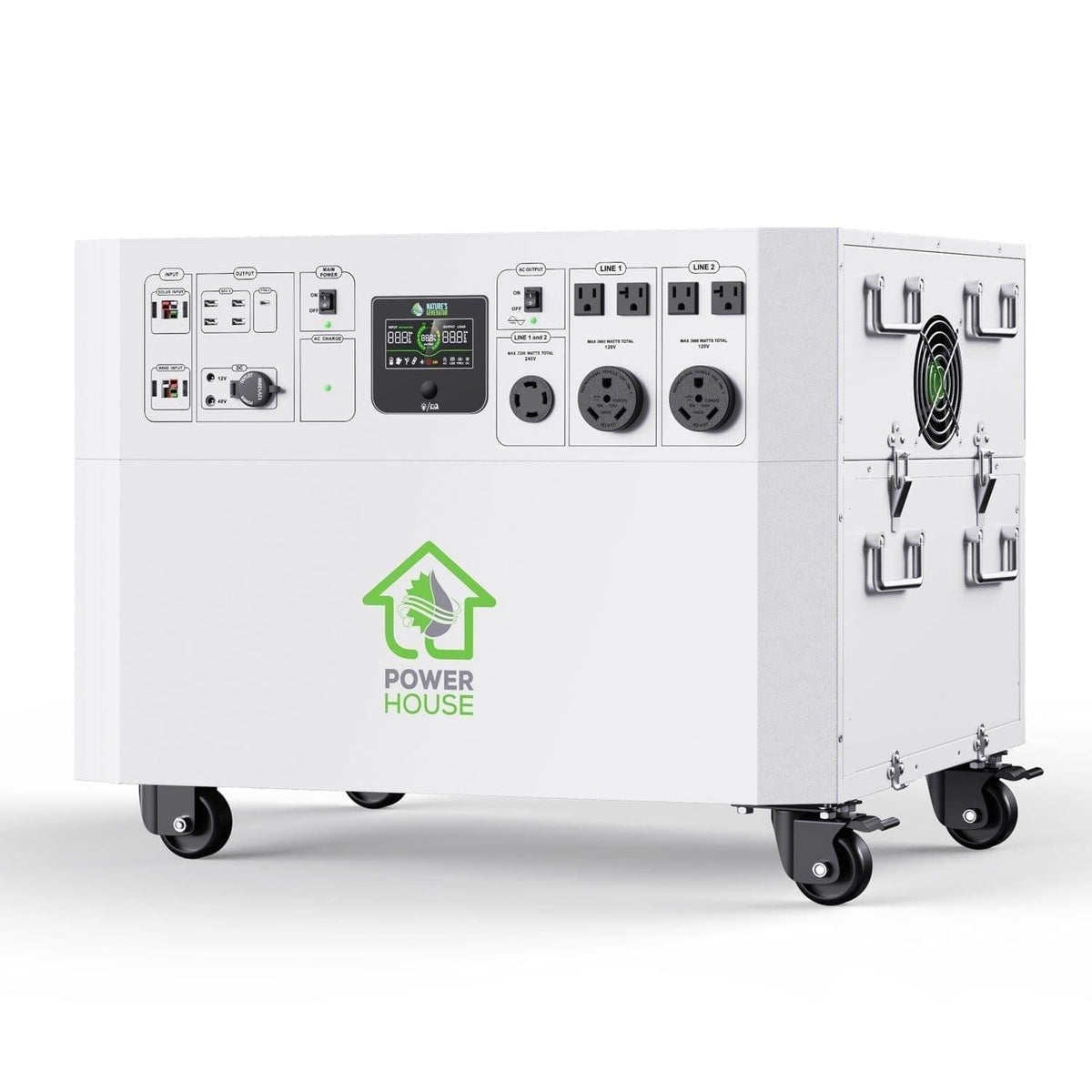 Nature’s Generator Powerhouse with Solar Panel and Transfer Switch Nature's Generator
