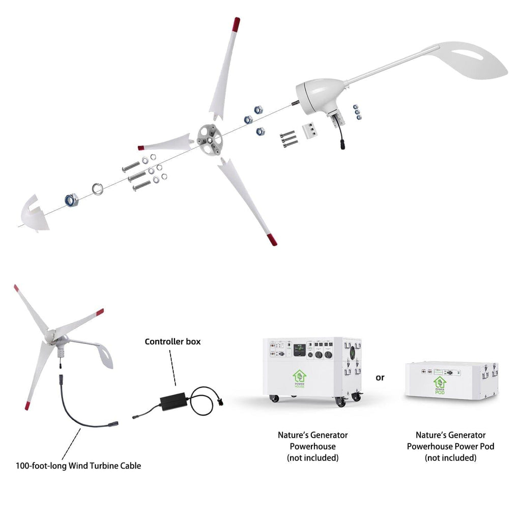 Refurbished - Nature's Generator Powerhouse Wind Turbine Nature's Generator