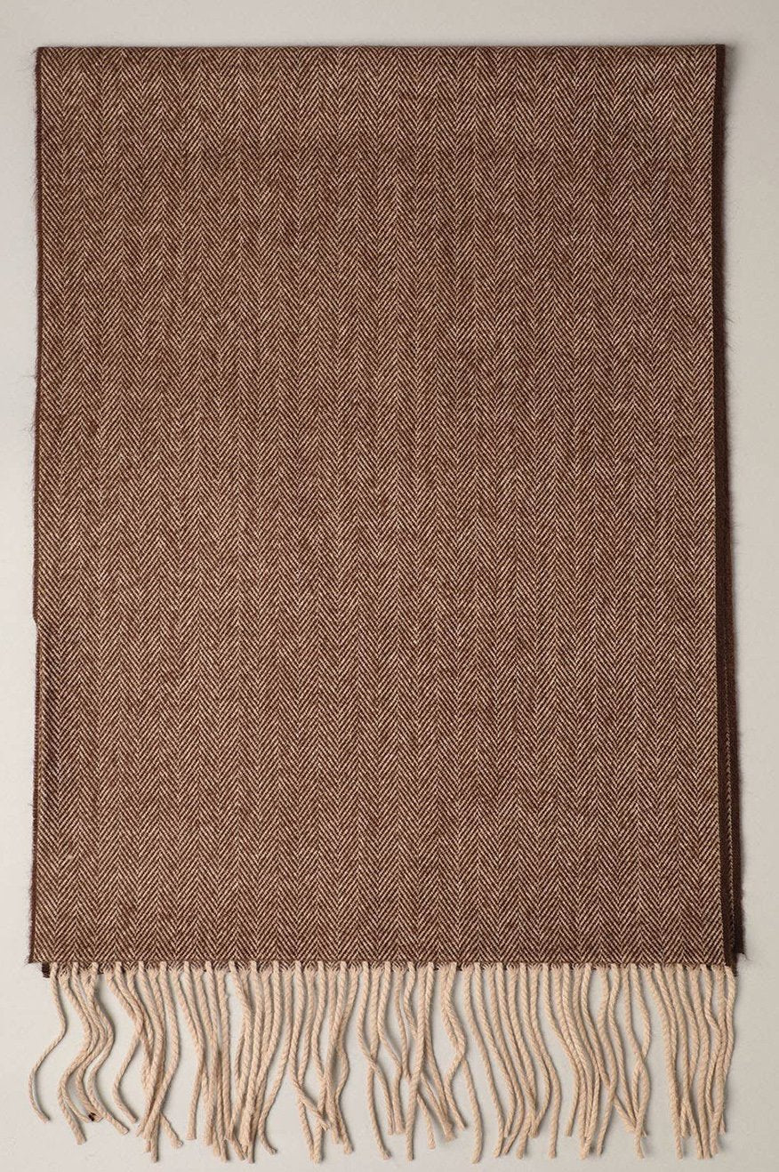 Herringbone Cashmere Feel Scarf Pretty Little Patriot