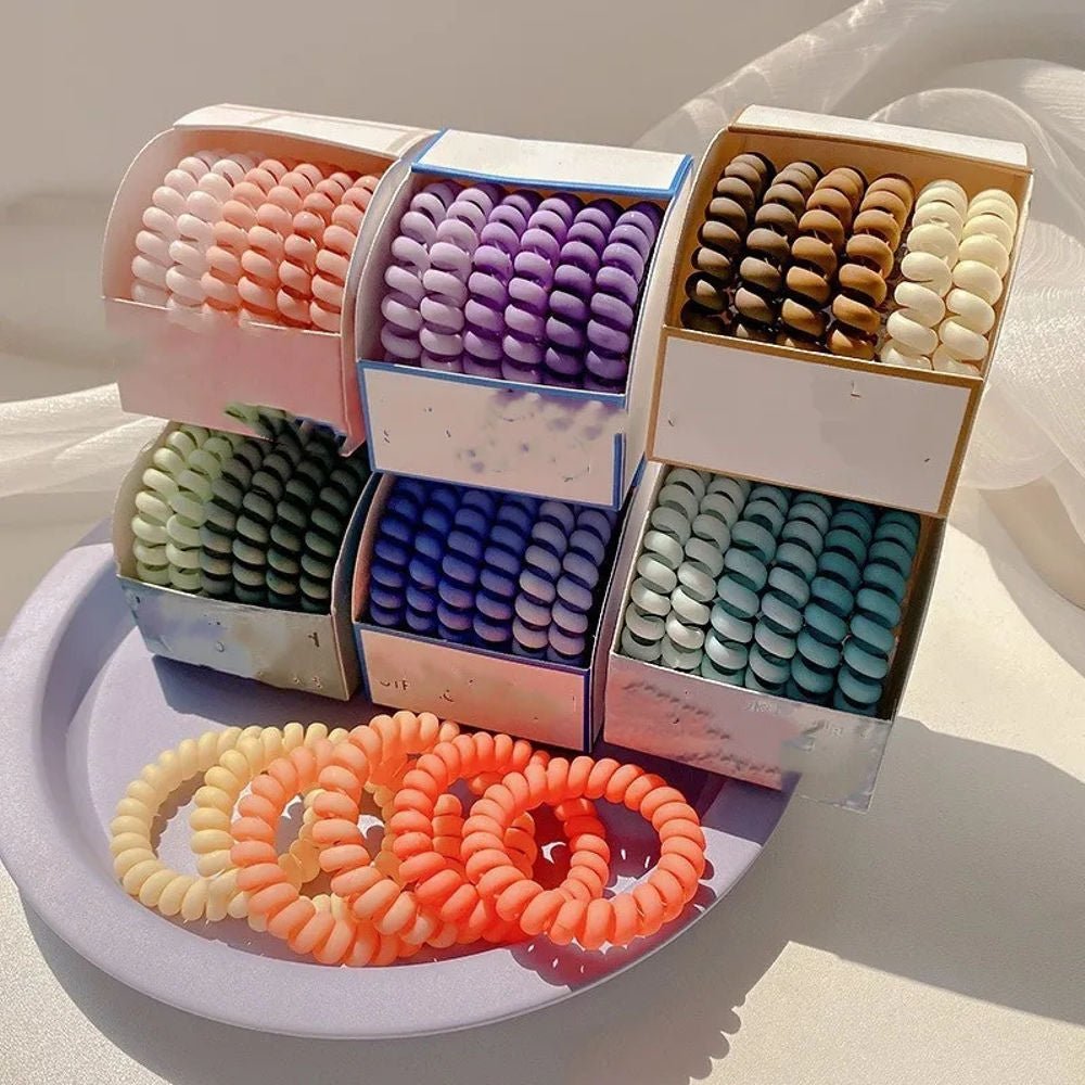 Spiral Hair Ties – No Breakage, No Crease, All-Day Hold Tilley + Me