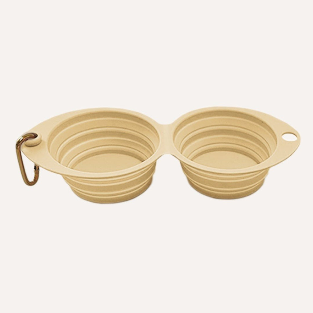 Collapsible Double Pet Bowl – Lightweight & Portable for Travel Tilley + Me