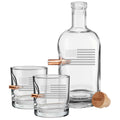 US Flag Decanter and Two Rocks Glasses BenShot