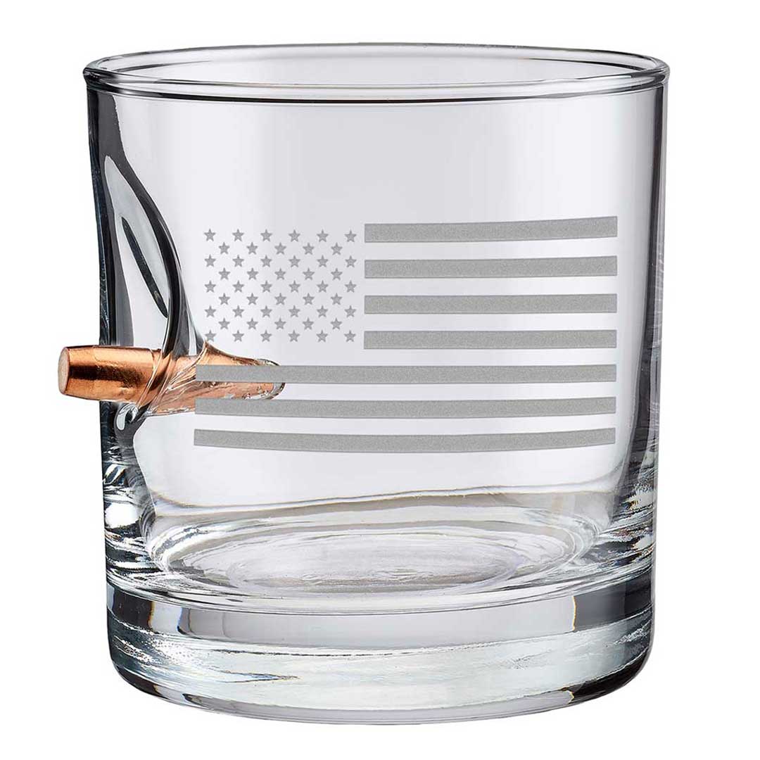 US Flag Rocks Glass - 11oz BenShot