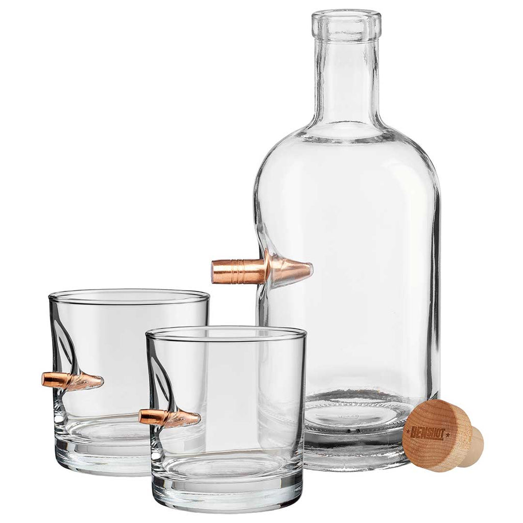 Whiskey Decanter and Rocks Glass Set BenShot