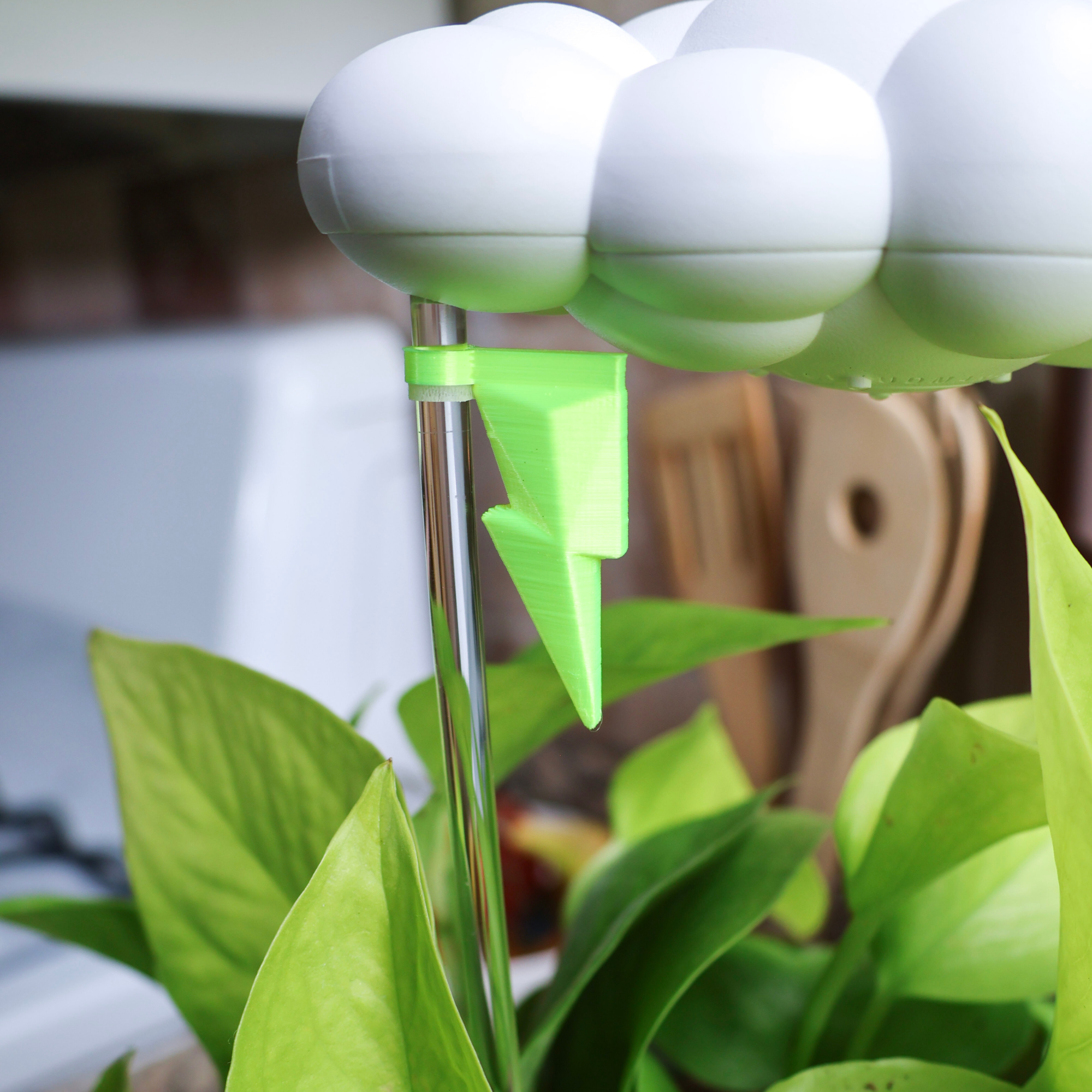 Original Dripping Rain Cloud with Neon Lightning Bolt Charm The Cloud Makers